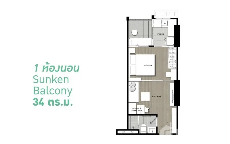 picture 1 Bedroom Condo for sale at U Delight Residence Riverfront Rama 3 6578846 - 5/13