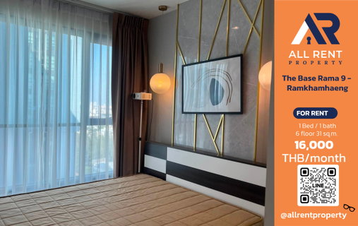 รูปภาพ 🔥 The Base Rama 9 - Ramkhamhaeng: Beautiful 1 Bedroom Plus unit near the BTS Skytrain, only 16,000 THB/month! Ready to move in! 🏙️