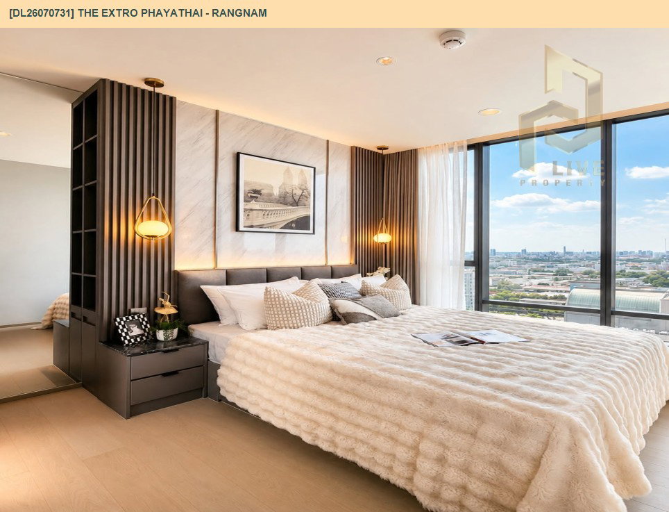 รูป DL26070731 ขายคอนโด ดิ เอ็กซ์โทร พญาไท - รางน้ำ (THE EXTRO Phayathai - Rangnam) ใกล้ - พร้อมเข้าอยู่ โทรด่วน 0638692663 LineID @952jdxxk - รูปที่ 2/9