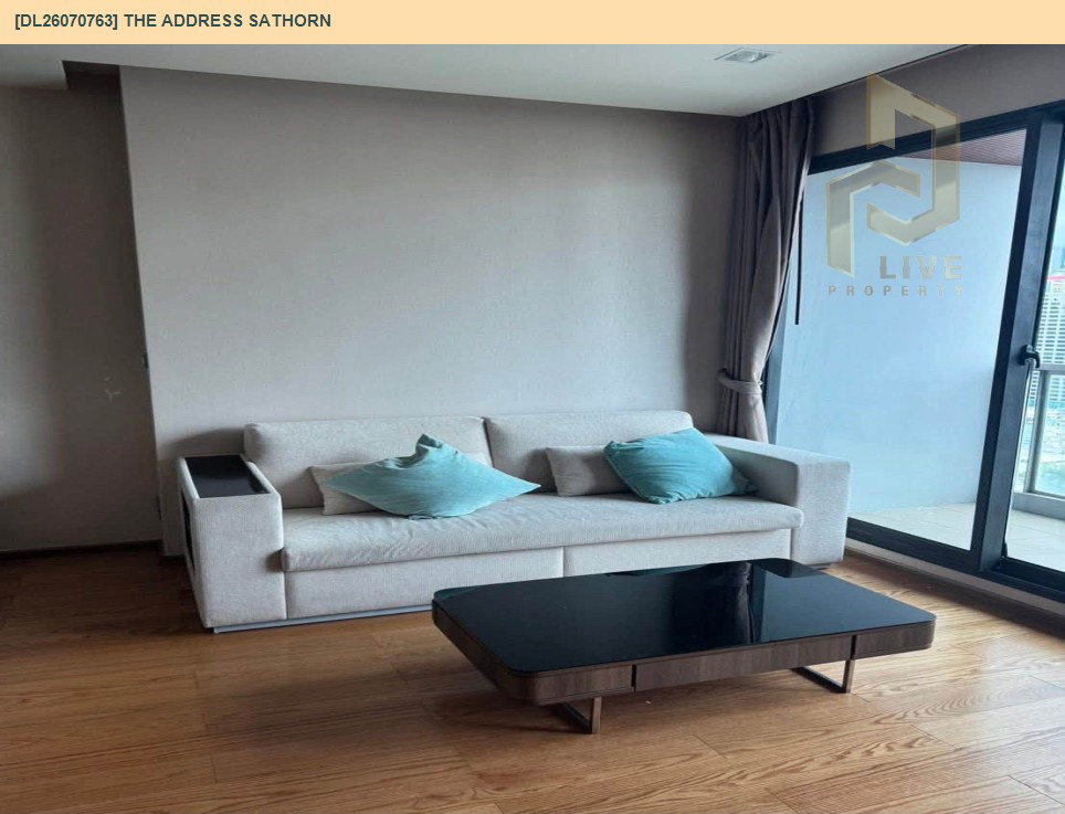 รูป DL26070763 ให้เช่าคอนโด ดิ แอดเดรส สาทร (The Address Sathorn) ใกล้ BTS เซ็นต์หลุยส์ พร้อมเข้าอยู่ โทรด่วน 0653619502 LineID @952jdxxk - รูปที่ 2/13