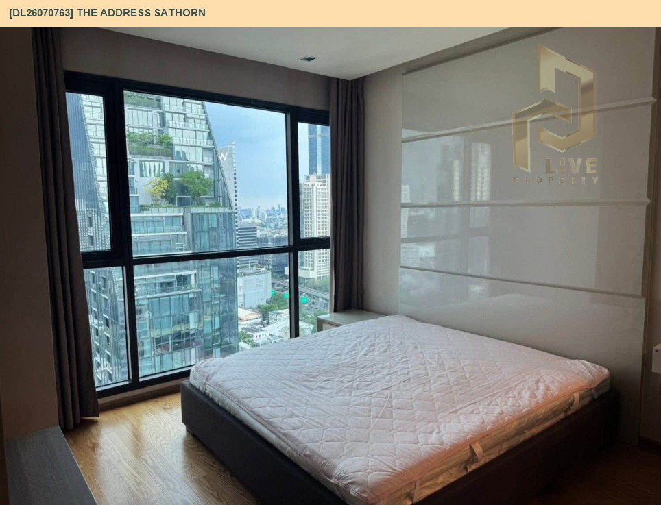 รูป DL26070763 ให้เช่าคอนโด ดิ แอดเดรส สาทร (The Address Sathorn) ใกล้ BTS เซ็นต์หลุยส์ พร้อมเข้าอยู่ โทรด่วน 0653619502 LineID @952jdxxk - รูปที่ 6/13