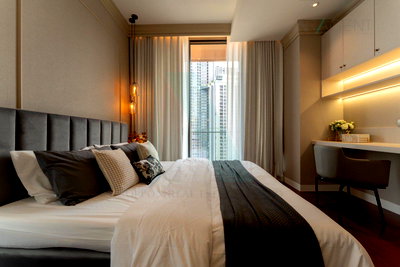 Condos for rent : 📣Nice room!📣 For rent condo KHUN BY YOO INSPIRED BY STARCK Building 1, Floor 21,2 bed room, Room size 82 sqm