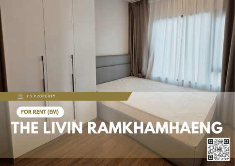 For Rent 📍 The Livin Ramkhamhaeng 📍 Fully furnished and equipped with appliances; near MRT Lam Sali.
