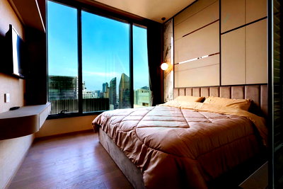 Condos for rent : 🎊 For Rent Condo THE ESSE ASOKE Building 1, Floor 32,1 bed room, Room size 44 sqm