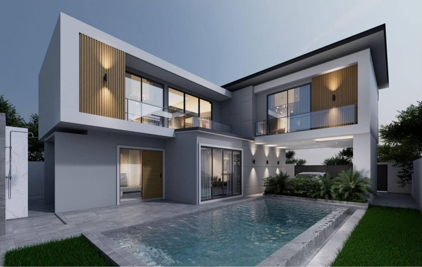 รูป Pre Sale Modern Tropical Pool Villa for Sale Siam Country Club - รูปที่ 1/19