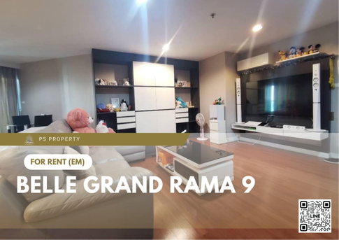 For Rent ✨ Belle Grand Rama 9 ✨ 3 Bedrooms, fully furnished and equipped with appliances. Near MRT Rama 9.