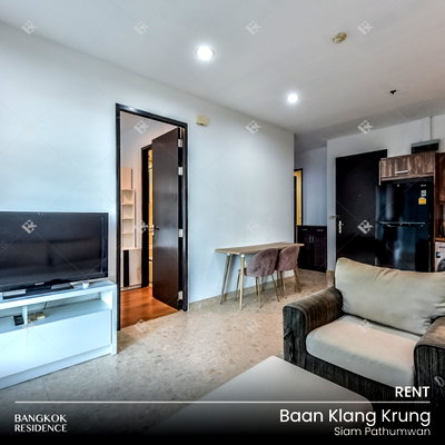 คอนโดให้เช่า : เช่าคอนโด 🌃 Baan Klang Krung Siam Pathumwan  2นอน 67ตร.ม. 30k ✨ รีโนเวทใหม่  ใกล้ BTS ราชเทวี 