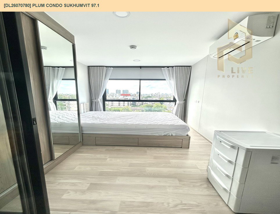 รูป DL26070780 ให้เช่าคอนโด พลัม คอนโด สุขุมวิท 97.1 (Plum Condo Sukhumvit 97.1) ใกล้ BTS บางจาก พร้อมเข้าอยู่ โทรด่วน 0614453194 LineID @952jdxxk - รูปที่ 3/15