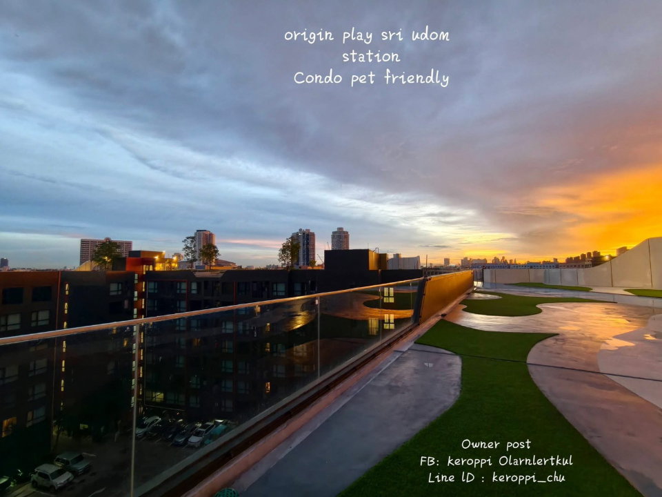 รูป ME2500362 คอนโดเลี้ยงสัตว์ได้ Origin Play Sri Udom Station ใกล้รถไฟฟ้าหลายสาย - รูปที่ 11/12