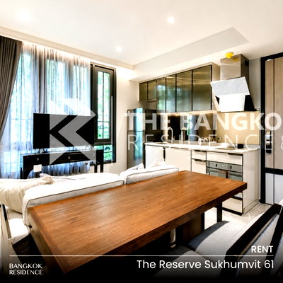 Condos for rent : Rental Condo 🚨 The Reserve Sukhumvit 61, 1BR 47.45 sq.m. 40K 🔥 Special price unit, near BTS Thonglo 