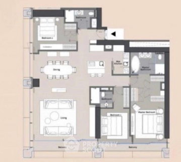 คอนโดมิเนียม 3 ห้องนอน ชั้นสูง 164 ตร.ม. ขายที่ นิมิต ลังสวาน ใกล้ BTS ราชดำริ (ID 3083193)