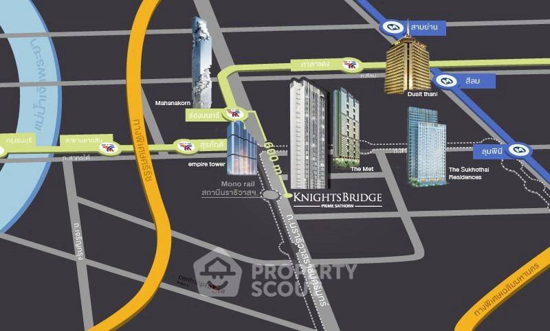 รูป คอนโด 1 ห้องนอน 29 ชั้น ขนาด 39 ตร.ม. Knightsbridge Prime Sathorn ใกล้ BTS เซนต์หลุยส์ (ID 3082183) - รูปที่ 18/18