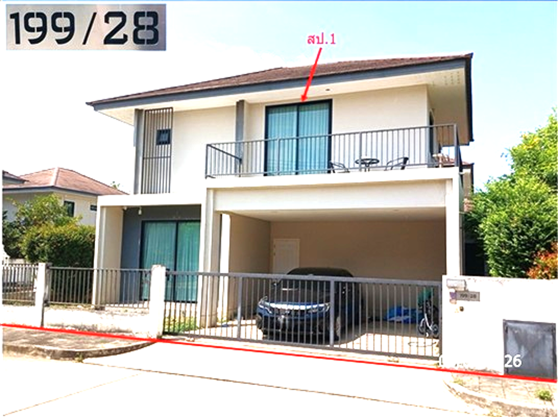 รูป บ้านเดี่ยว 54.2 ตร.วา ดิ เออบาน่า 6 สันกำแพง เชียงใหม่ 4.2M - รูปที่ 5/12