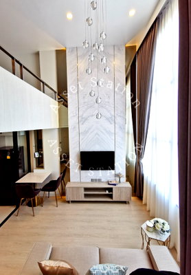 Condos for rent : 🏢Available for rent! KnightsBridge Prime Sathorn, a luxurious duplex unit, fully furnished and ready to move in. Close to BTS Chong Nonsi station.🚅