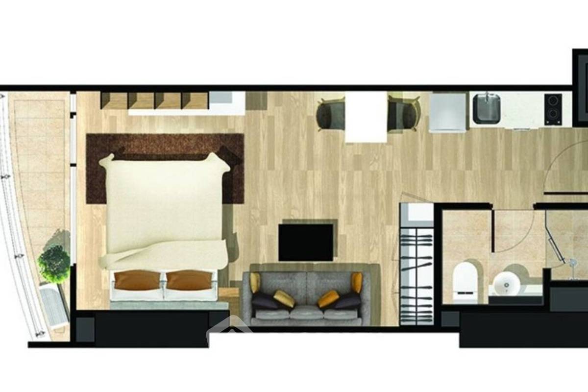 รูป คอนโด 1 ห้องนอน Sky Walk Residences ชั้น 23 200 ม.ถึง BTS พระโขนง (ID 511242) - รูปที่ 7/7