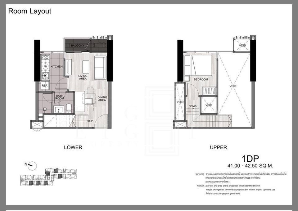 รูป 🔥 คอนโด Duplex เพดานสูง ใกล้ BTS ปุณณวิถี เพียง 5.8 ล้านบาท! 🔥 - รูปที่ 18/18