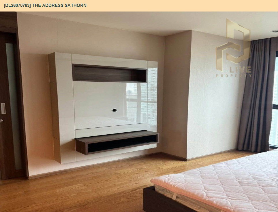 รูป DL26070763 ให้เช่าคอนโด ดิ แอดเดรส สาทร (The Address Sathorn) ใกล้ BTS เซ็นต์หลุยส์ พร้อมเข้าอยู่ โทรด่วน 0653619502 LineID @952jdxxk - รูปที่ 4/13
