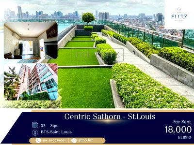เช่าคอนโด BTS เซนต์หลุยส์ : ✨Live in the Heart of Sathorn CBD! Stunning Modern Unit Surrounded by Elite Schools, Top Hospitals, and Famous Eateries ✨