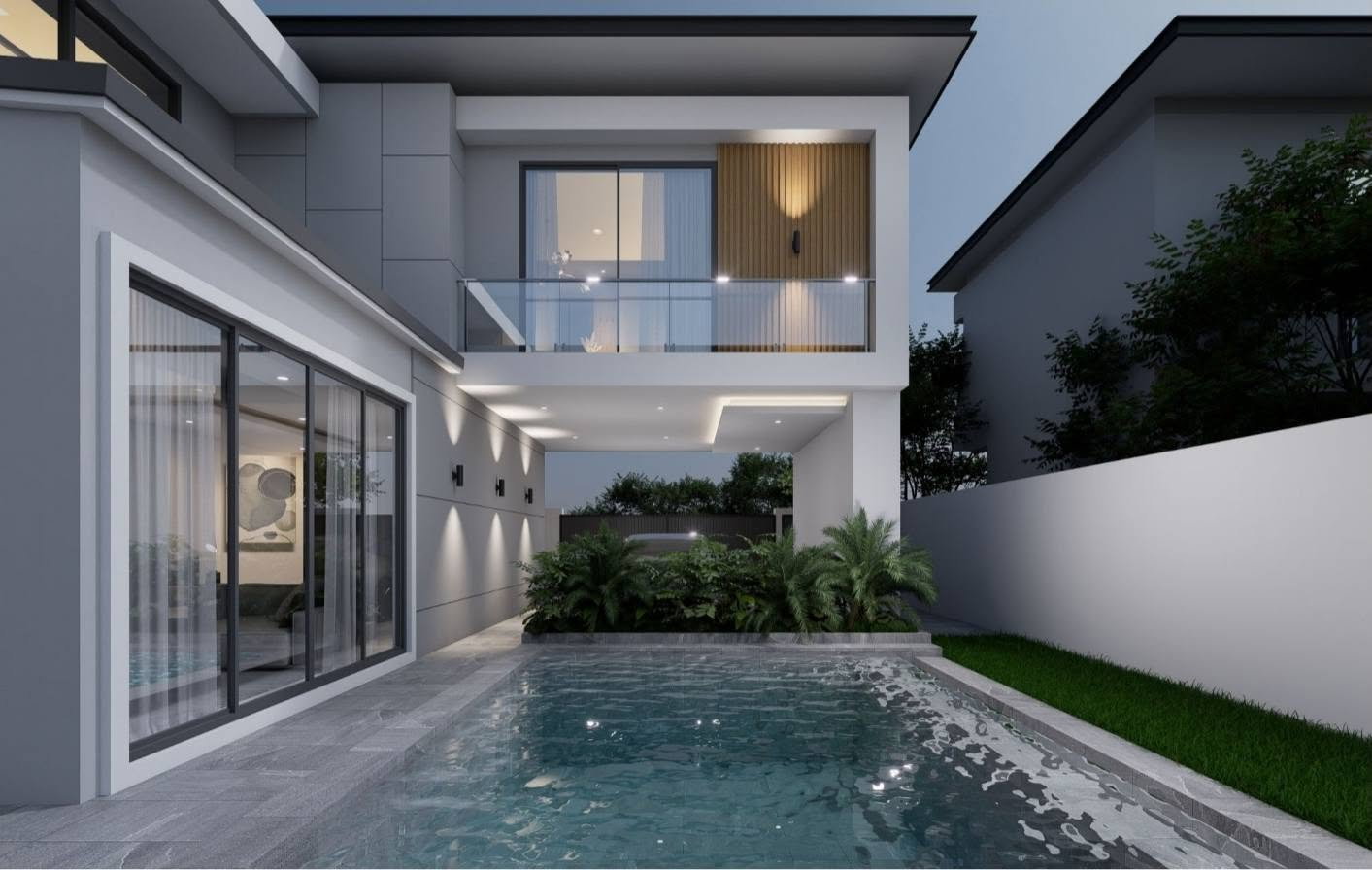 รูป Pre Sale Modern Tropical Pool Villa for Sale Siam Country Club - รูปที่ 2/19