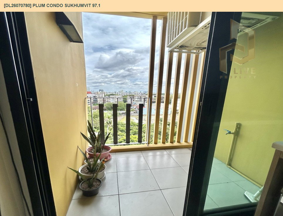 รูป DL26070780 ให้เช่าคอนโด พลัม คอนโด สุขุมวิท 97.1 (Plum Condo Sukhumvit 97.1) ใกล้ BTS บางจาก พร้อมเข้าอยู่ โทรด่วน 0614453194 LineID @952jdxxk - รูปที่ 9/15