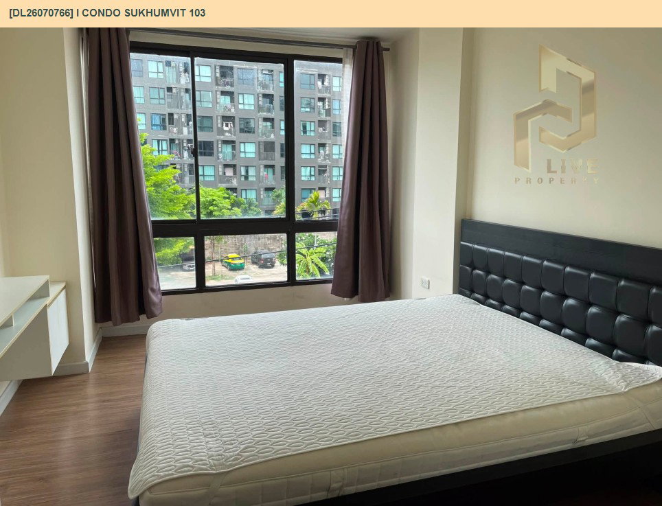 รูป DL26070766 ให้เช่าคอนโด ไอ คอนโด สุขุมวิท 103 (I CONDO Sukhumvit 103) ใกล้ BTS อุดมสุข พร้อมเข้าอยู่ โทรด่วน 0653619502 LineID @952jdxxk - รูปที่ 4/6