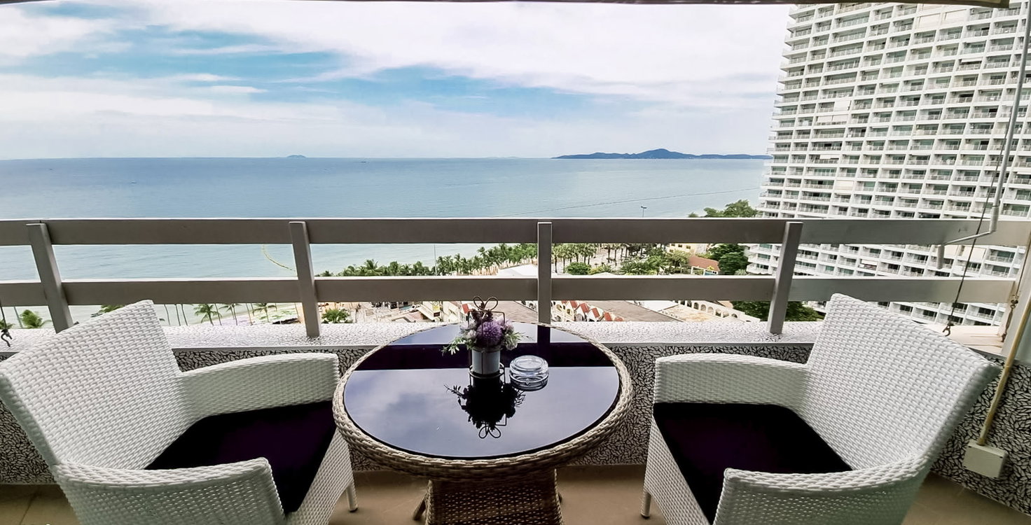 รูป Jomtien Plaza Condotel 1 Bedroom Sea View Condo for Rent - รูปที่ 6/7