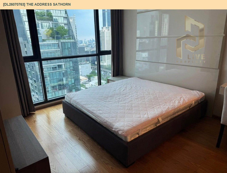 รูป DL26070763 ให้เช่าคอนโด ดิ แอดเดรส สาทร (The Address Sathorn) ใกล้ BTS เซ็นต์หลุยส์ พร้อมเข้าอยู่ โทรด่วน 0653619502 LineID @952jdxxk - รูปที่ 3/13