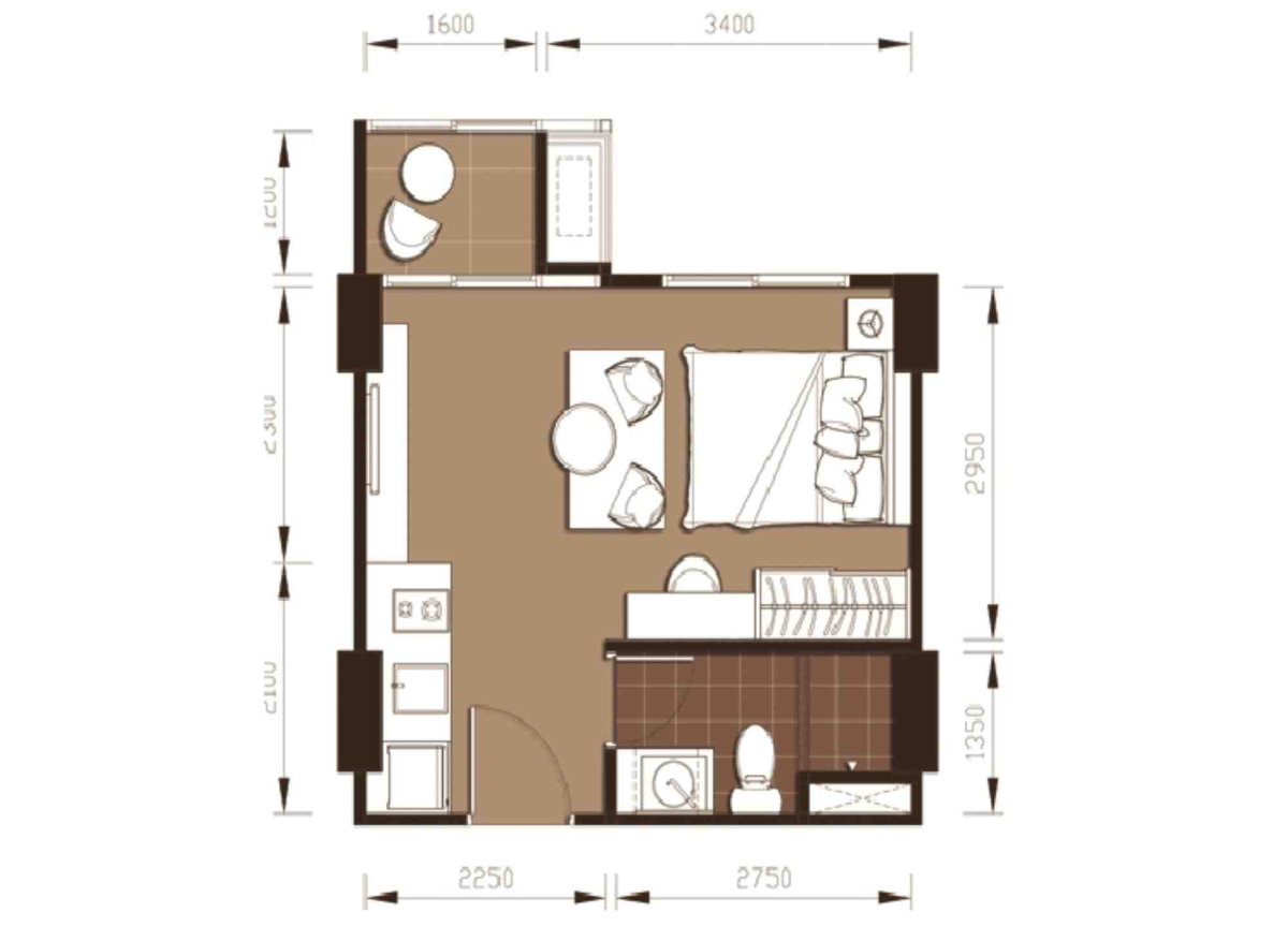 รูป คอนโด IDEO Mix สุขมวิท 103 ตกแต่ง Muji Style 24 ตร.ม. ทำเลดีติดรถไฟฟ้า BTS อุดมสุข (พร้อมอยู่) - รูปที่ 12/15