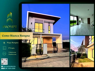 เช่าบ้านเดี่ยว สมุทรปราการ : CD03647 - Como Bianca Bangna : Mega Bangna