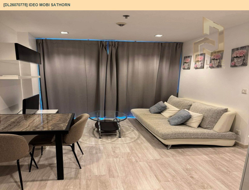 รูป DL26070775 ให้เช่าคอนโด ไอดีโอ โมบิ สาทร (IDEO Mobi Sathorn) ใกล้ BTS กรุงธนบุรี พร้อมเข้าอยู่ โทรด่วน 0614453194 LineID @952jdxxk - รูปที่ 3/10