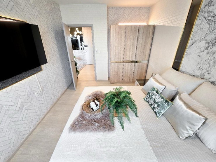 รูป 🔥AS-00044    Life Sukhumvit 48 | ห้องแต่งสวย 35 ตร.ม. วิวคลอง ทิศใต้ ลมดีตลอดปี - รูปที่ 5/15