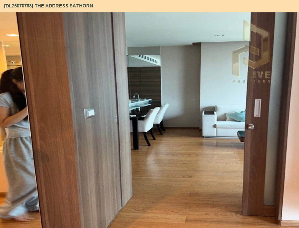 รูป DL26070763 ให้เช่าคอนโด ดิ แอดเดรส สาทร (The Address Sathorn) ใกล้ BTS เซ็นต์หลุยส์ พร้อมเข้าอยู่ โทรด่วน 0653619502 LineID @952jdxxk - รูปที่ 12/13