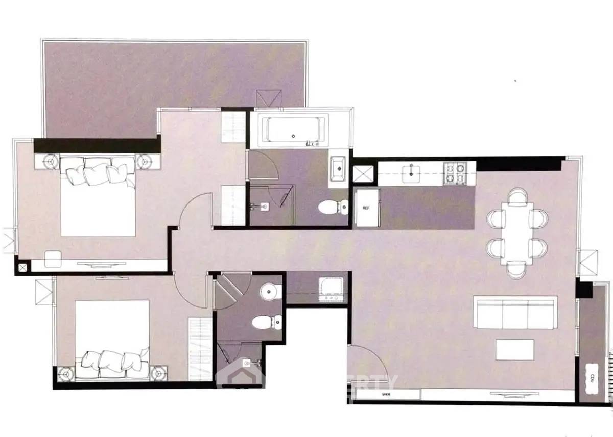 picture 2-BR 88 Sqm Condo At Rhythm Sukhumvit 36-38, 300m To BTS Thong Lor (ID 3081501) - 19/19