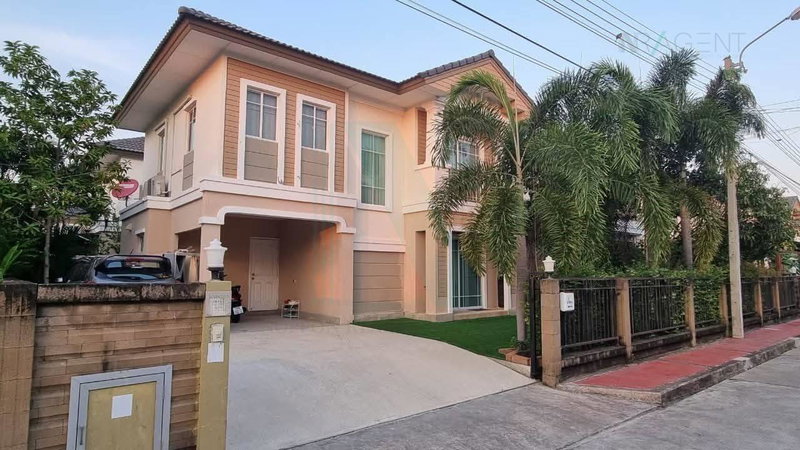 บ้านเดี่ยวให้เช่า : ให้เช่าบ้านเดี่ยว 2 ชั้น ภัสสร กิ่งแก้ว – หนามแดง 3 ห้องนอน 2 ห้องน้ำ