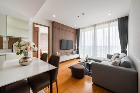 รูปภาพ For rent, luxury condo room, Bright Wongwian Yai, high floor, city view. Complete furniture and amenities Ready to move in (CD6921)
