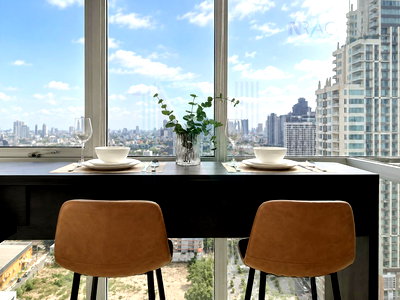 Condos for rent : 🎊 For Rent Condo RHYTHM  SATHORN - NARATHIWAS Building 1, Floor 23,1 bed room, Room size 40 sqm
