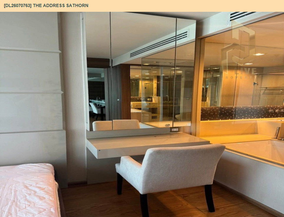 รูป DL26070763 ให้เช่าคอนโด ดิ แอดเดรส สาทร (The Address Sathorn) ใกล้ BTS เซ็นต์หลุยส์ พร้อมเข้าอยู่ โทรด่วน 0653619502 LineID @952jdxxk - รูปที่ 7/13