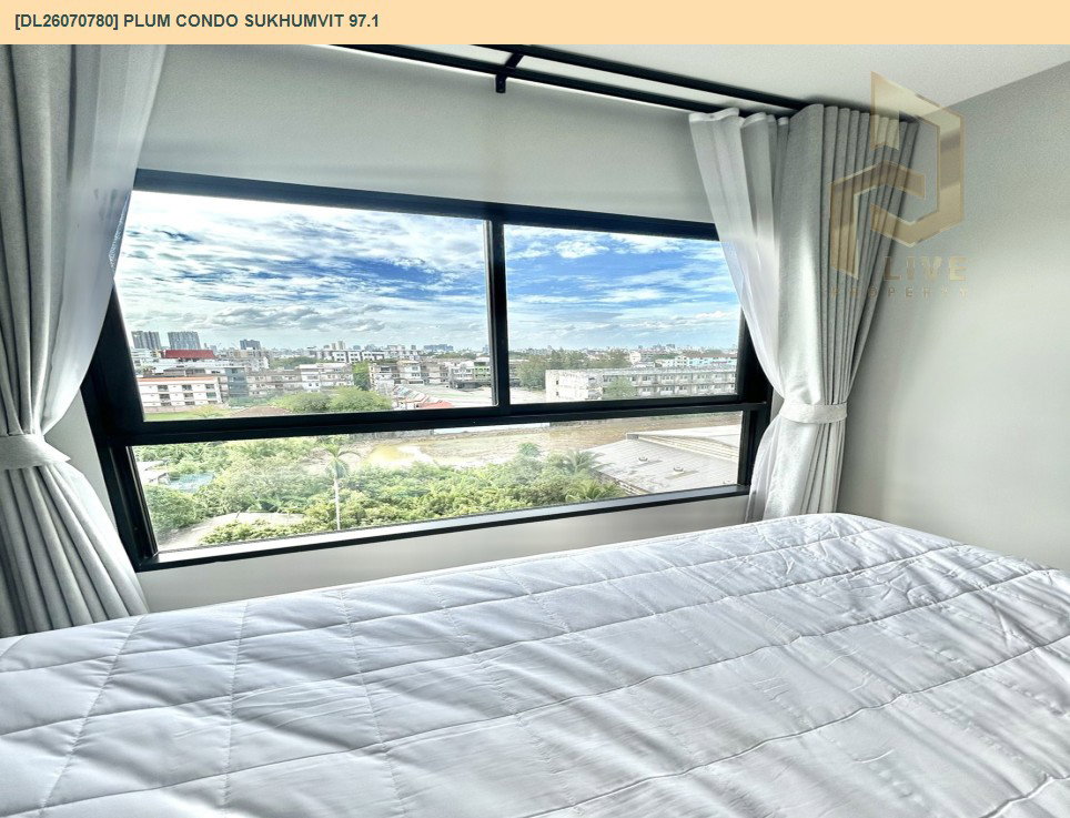 รูป DL26070780 ให้เช่าคอนโด พลัม คอนโด สุขุมวิท 97.1 (Plum Condo Sukhumvit 97.1) ใกล้ BTS บางจาก พร้อมเข้าอยู่ โทรด่วน 0614453194 LineID @952jdxxk - รูปที่ 5/15