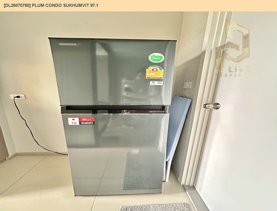 รูป DL26070780 ให้เช่าคอนโด พลัม คอนโด สุขุมวิท 97.1 (Plum Condo Sukhumvit 97.1) ใกล้ BTS บางจาก พร้อมเข้าอยู่ โทรด่วน 0614453194 LineID @952jdxxk - รูปที่ 7/15