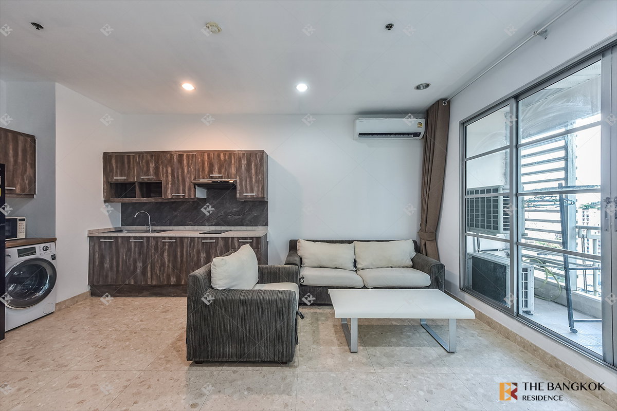 รูป เช่าคอนโด 🌃 Baan Klang Krung Siam Pathumwan 2นอน 67ตร.ม. 30k ✨ รีโนเวทใหม่ ใกล้ BTS ราชเทวี - รูปที่ 2/9