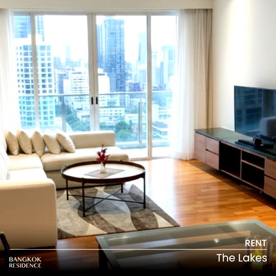 คอนโดให้เช่า : เช่าคอนโด 🌇 The Lakes 2นอน 109ตร.ม. 90k 💎 ยูนิตสวย โทนอบอุ่น ใจกลางเมือง ใกล้ BTS อโศก 