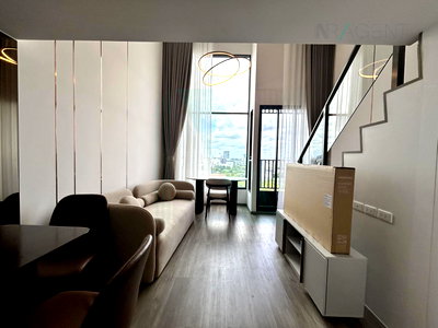 คอนโดให้เช่า : ให้เช่าคอนโด โซ ออริจิ้น เกษตร อินเตอร์เชนจ์ อาคาร 1 ชั้น 12 Duplex ขนาด 37 ตรม ใกล้ BTS ม.เกษตร