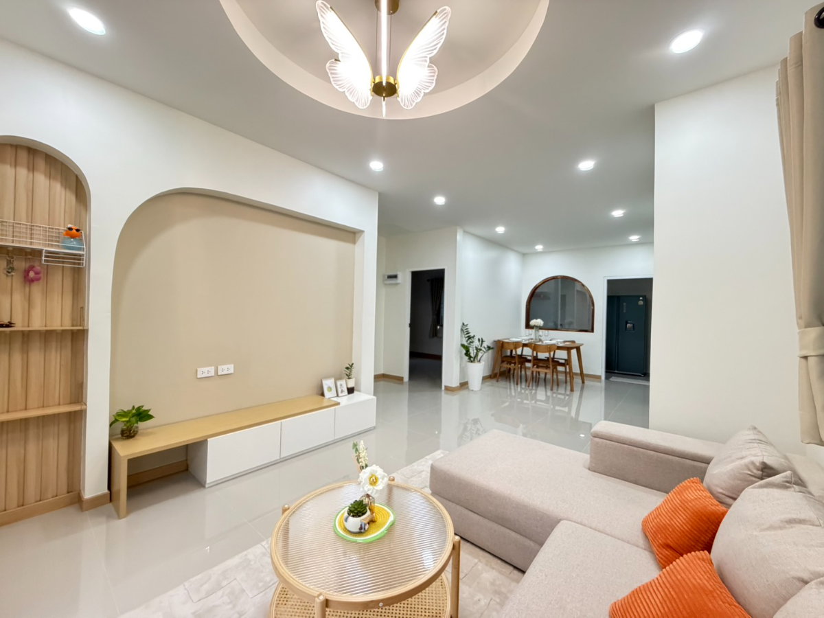 รูป  ให้เช่า 🏡 บ้านเดี่ยวชั้นเดียว 3 ห้องนอน พร้อมเฟอร์นิเจอร์ครบ ทำเลรวมโชค เชียงใหม่  #A4-H0595 - รูปที่ 12/37