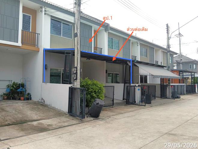 รูป ทาวน์เฮ้าส์ 18.1 ตร.วา พฤกษา 137 บางปะกง ฉะเชิงเทรา 1.9M - รูปที่ 3/24