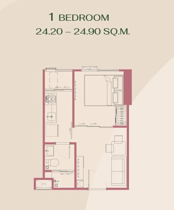 รูป เจ้าของขายเอง Modiz Vault ตึก A ชั้น 6 วิวสระ ขนาดจริง 25.22 ตร.ม. ราคาไม่ถึง 2.8 ล้าน - รูปที่ 2/12