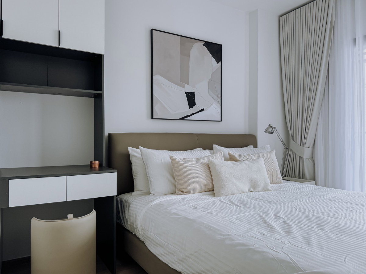รูป Condo for RENT : Life Rama 4 Asoke 𝐒𝐢𝐳𝐞 : 35 sqm. 1 Bed 1 Bath / City View 18th floor Fully furnished - รูปที่ 7/16