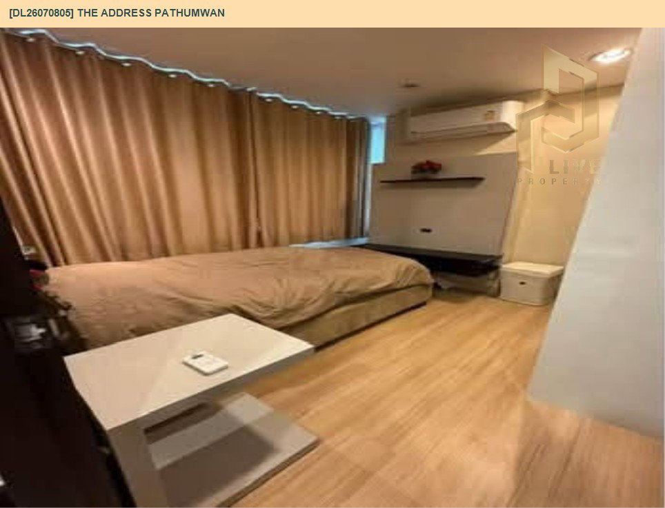 รูป DL26070805 ให้เช่าคอนโด ดิ แอดเดรส ปทุมวัน (The Address Pathumwan) ใกล้ BTS พญาไท พร้อมเข้าอยู่ โทรด่วน 0614453194 LineID @952jdxxk - รูปที่ 6/7