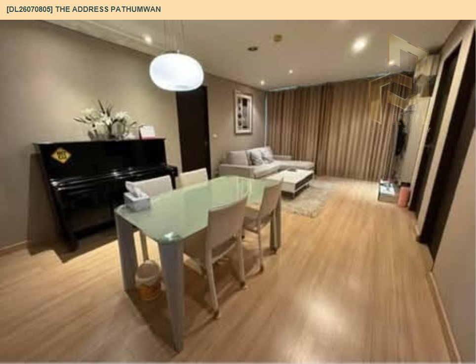 รูป DL26070805 ให้เช่าคอนโด ดิ แอดเดรส ปทุมวัน (The Address Pathumwan) ใกล้ BTS พญาไท พร้อมเข้าอยู่ โทรด่วน 0614453194 LineID @952jdxxk - รูปที่ 3/7