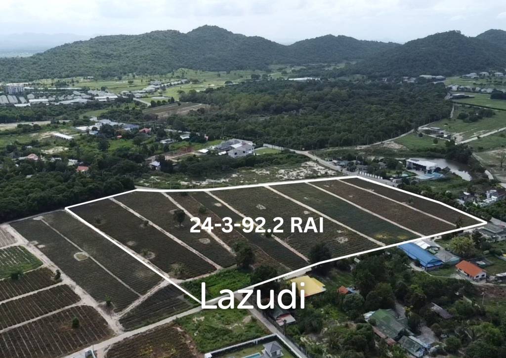 รูป ที่ดินเปล่า 24 ไร่ วิวภูเขา ทำเลใกล้สนามกอล์ฟ หัวหิน - รูปที่ 2/9
