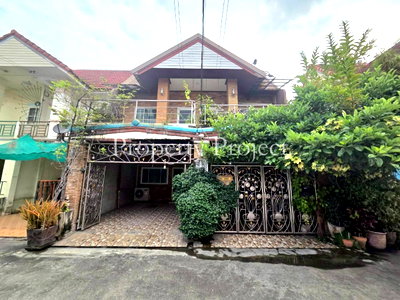 ทาวน์โฮม เมืองนนทบุรี นนทบุรี : ทาวน์เฮ้าส์ 2 หลังทะลุกัน ริมสวนธนานนท์ ราชพฤกษ์-ท่าอิฐ 